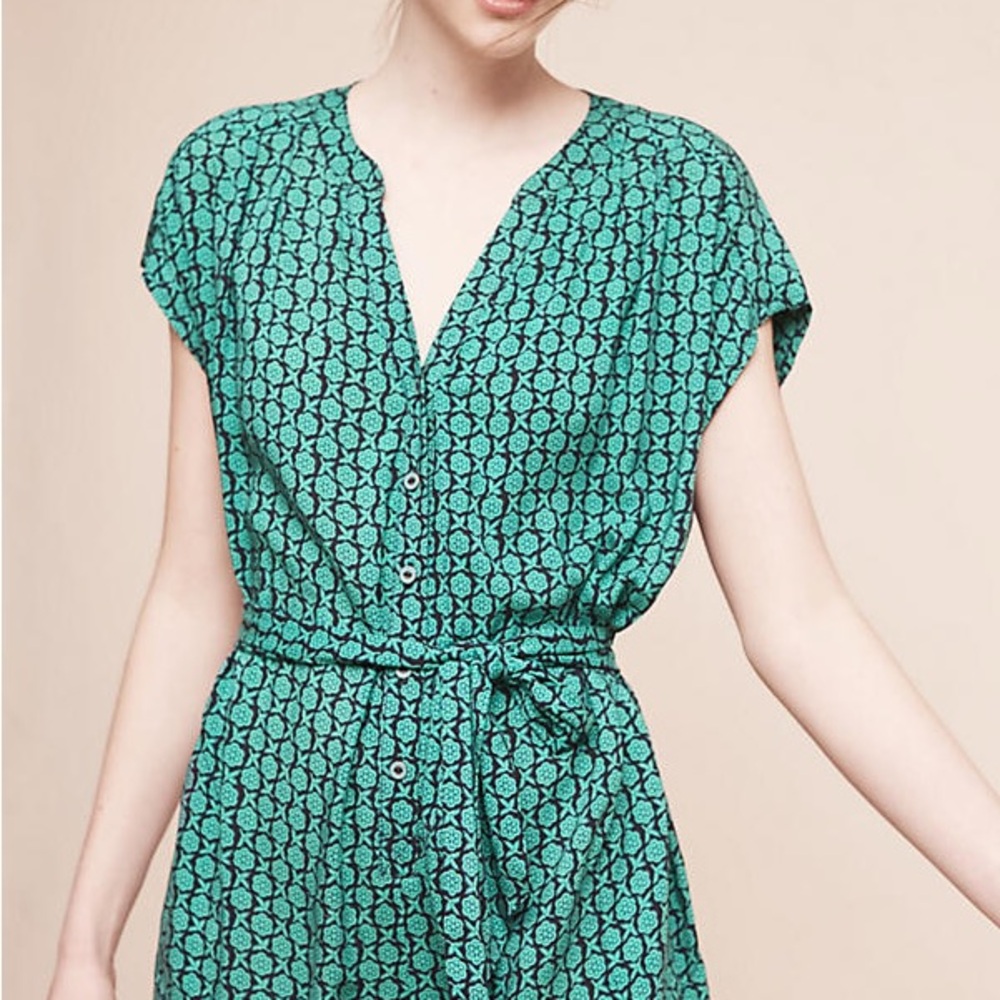 Anthropologie Maeve geoscape Jumpsuit